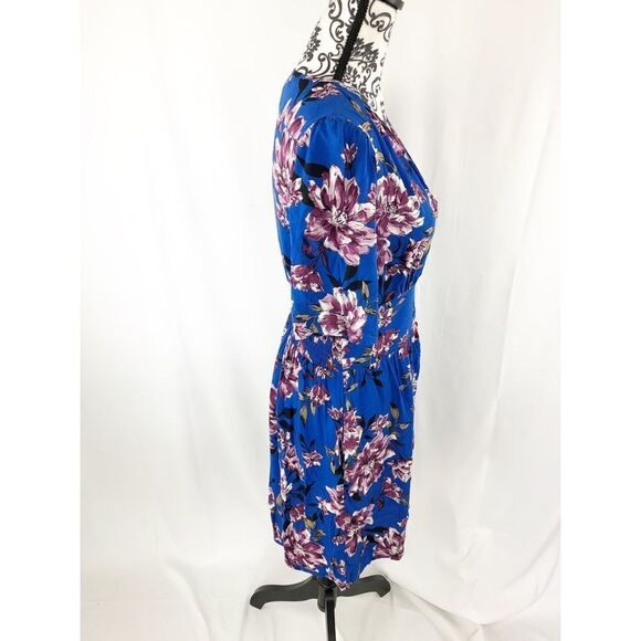 Band Of Gypsies Floral Button Fit & Flare Dress - Picture 4 of 9